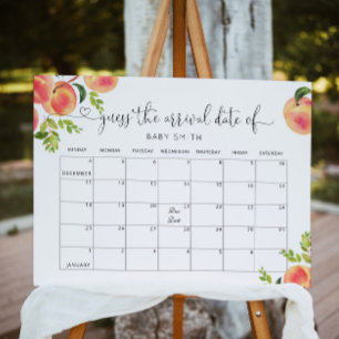 Petit poster de calendrier pour deviner la date pr