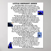PETIT POSTER ORPHANT ANNIE POEM (Devant)