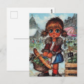 Petit Poulbot au marché Briefkaart (Voorkant / Achterkant)