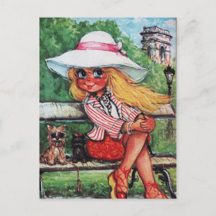 Petit Poulbot chiens Briefkaart