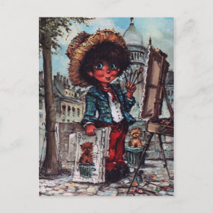 Petit Poulbot peintre Briefkaart