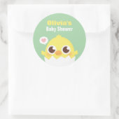 Petit poule en Baby shower d'oeuf Stickers de déco (Sac)