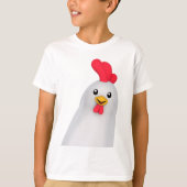 Petit poulet blanc / T-shirt coq (Devant)