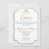 Petit Prince Baby Shower Invitations Garçon Bleu (Devant)