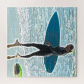 Petit puzzle de fille de surfer (Horizontal)