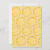 Petit rayon de soleil baby shower boho invitation (Dos)