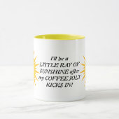 Petit rayon de tasse de café de soleil (Centre)