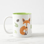 Petit renard Mug<br><div class="desc">Illustration vectorielle adorable de deux renards.</div>
