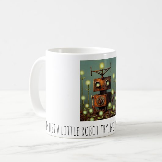 petit robot mug (Devant gauche)