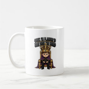 Petit Roi Sur Son Trône Tasse Garçon Couronne Mign
