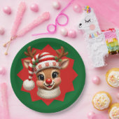 Petit Rudolf  Assiette en carton (Fête)