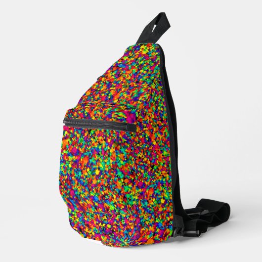 Petit sac à bandoulière éclaboussure (Coin droit)
