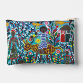Petit sac accessoire avec image d'art africain (Verso)