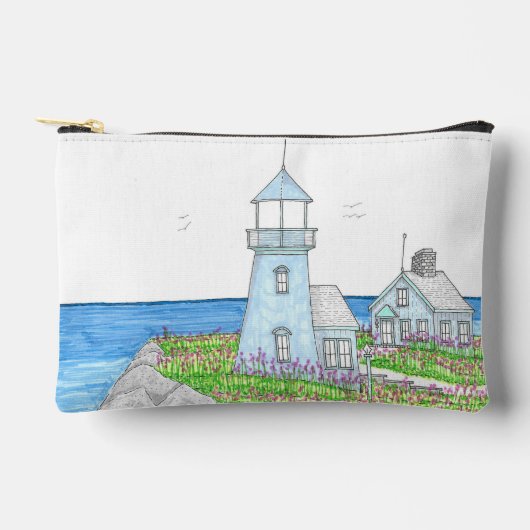 Petit sac accessoire Phare bleu (Recto)