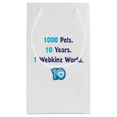 Petit Sac Cadeau 10 ans de Webkinz Statistiques (Dos)