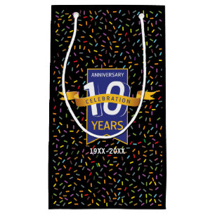 Petit Sac Cadeau 10 e ANNIVERSAIRE Design