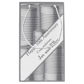 Petit Sac Cadeau 10th Wedding Anniversary, Tin Anniversary (Dos)