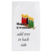 Petit Sac Cadeau 12-26 Heureux Kwanzaa (Dos)