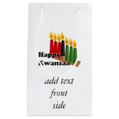 Petit Sac Cadeau 12-26 Heureux Kwanzaa (Devant)