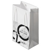 Petit Sac Cadeau 20e anniversaire de la décennie blanche (Devant Angle)