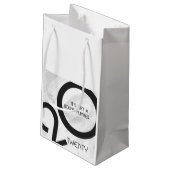 Petit Sac Cadeau 20e anniversaire de la décennie blanche (Dos Angle)