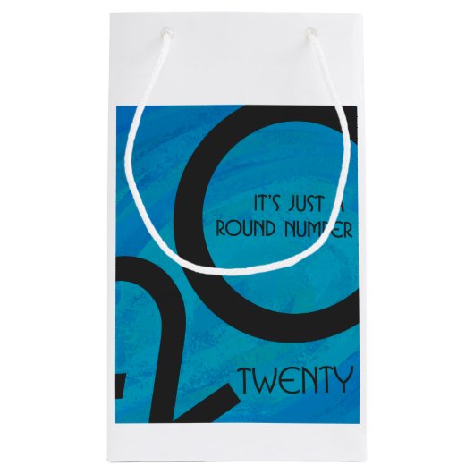 Petit Sac Cadeau 20e anniversaire de la Décennie bleue (Dos)