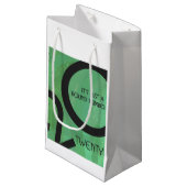 Petit Sac Cadeau 20e anniversaire de la Décennie verte (Devant Angle)