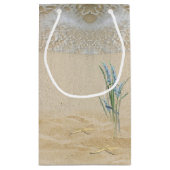 Petit Sac Cadeau 30e Anniversaire Plage Coeurs et Starfish (Dos)