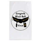 Petit Sac Cadeau 3èmes félicitations de ceinture noire de degré (Dos)