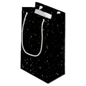 Petit Sac Cadeau 40e anniversaire Sparkler en noir (Dos Angle)