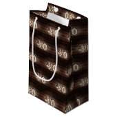 Petit Sac Cadeau 40e marque d'anniversaire sur brique (Devant Angle)