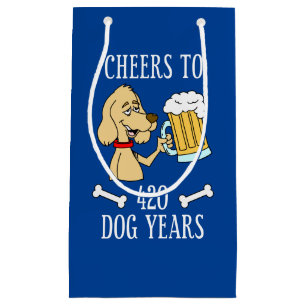 Petit Sac Cadeau 420 ans de chien 60e anniversaire