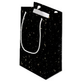 Petit Sac Cadeau 45e anniversaire Sparkler sur noir (Dos Angle)