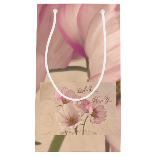 Petit Sac Cadeau 4 Cosmos Un Merci Spécial (Devant)