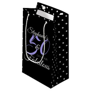 Petit Sac Cadeau 50 ans et Fabuleux Fête d'anniversaire personnalis