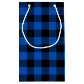 Petit Sac Cadeau 50e anniversaire Zipper sur Buffalo Plaid (Dos)