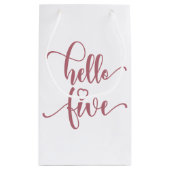 Petit Sac Cadeau 5e anniversaire Filles Bonjour Cinq mignonnes Enfa (Dos)