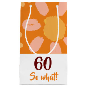 Petit Sac Cadeau 60 Alors quelle aquarelle Flower Funny 60e anniver