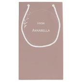 Petit Sac Cadeau 60e anniversaire Blush personnalisé (Dos)