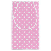 Petit Sac Cadeau 60e Anniversaire Stick Girl avec ballon rose (Dos)