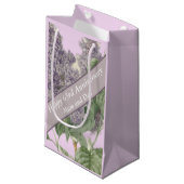 Petit Sac Cadeau 63e anniversaire Lilac modifiable (Devant Angle)