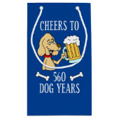 Petit Sac Cadeau 80e anniversaire de Cheers To 560 (Dos)
