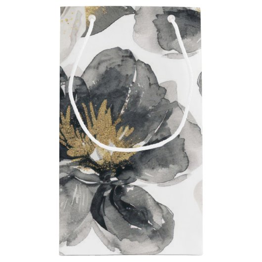 Petit Sac Cadeau 80e anniversaire minimum et élégant Black Gold 80e (Dos)