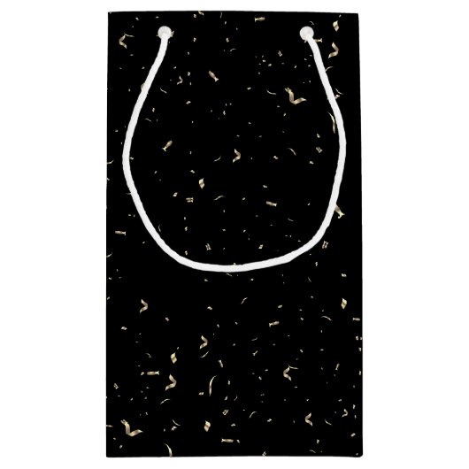 Petit Sac Cadeau 80e anniversaire Sparkler on Black (Dos)