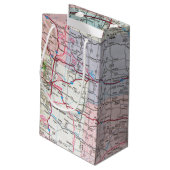 Petit Sac Cadeau 80e Anniversaire Vieux Buick Sur La Carte (Dos Angle)