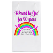 PETIT SAC CADEAU 90E ANNIVERSAIRE (Dos)