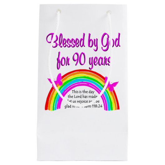 PETIT SAC CADEAU 90E ANNIVERSAIRE (Devant)