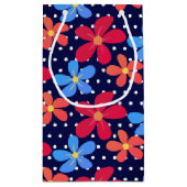 Petit Sac Cadeau 90e anniversaire Daisies en Pois (Dos)