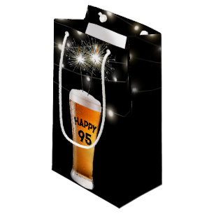 Petit Sac Cadeau 95e anniversaire Sparkler en bière