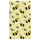 Petit Sac Cadeau Abeille Jaune Douce et Baby shower de peigne d'hon (Dos)